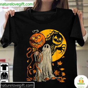 Cute Halloween Pumpkin Ghost Autumn Leaves Best T Shirt 2