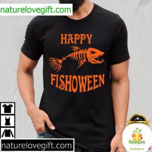 Halloween T-Shirt Fisherman Happy Fishing Lover Gift