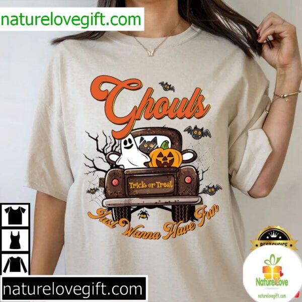 Halloween T-Shirt Ghouls Just Wanna Have Fun Tee