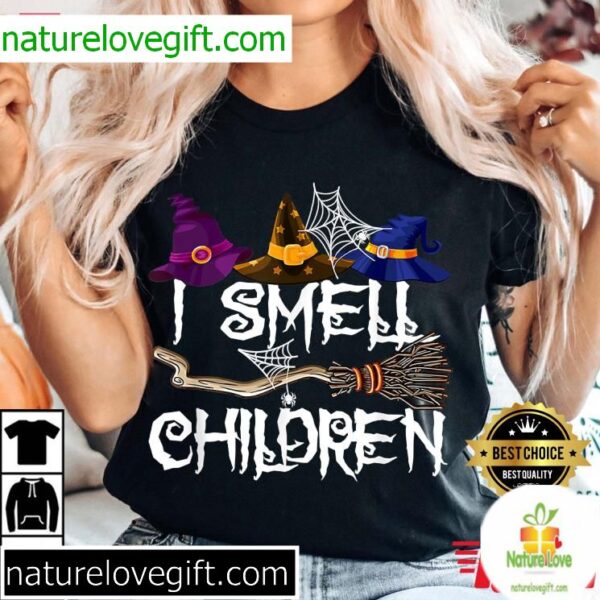 Halloween Witches T-Shirt Funny I Smell Children Design