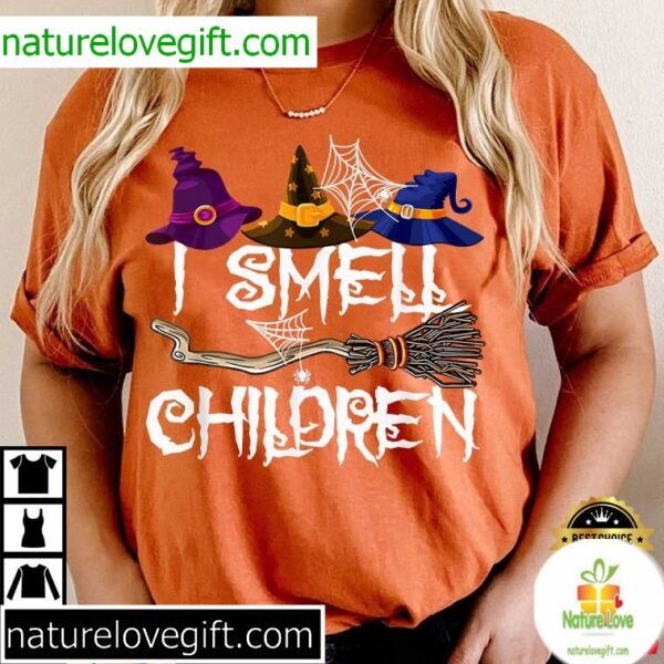 Halloween Witches T-Shirt Funny I Smell Children Design