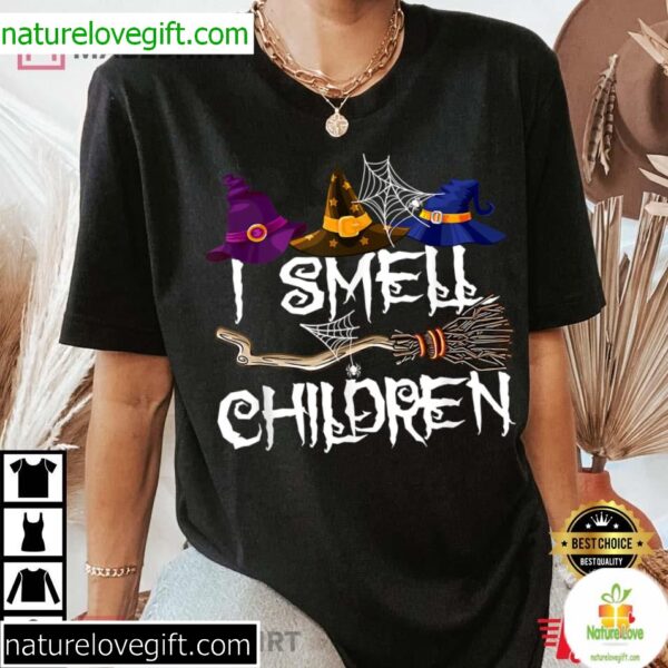 Halloween Witches T-Shirt Funny I Smell Children Design