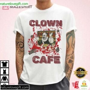 Clown Cafe Horror Creepy Circus Scary Halloween T Shirt (3)