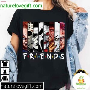 Horror Movie Friends Halloween T-Shirt 1 Friends Horror Movie Characters Halloween T Shirt (4)