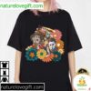 Horror Movie Halloween Floral T-Shirt