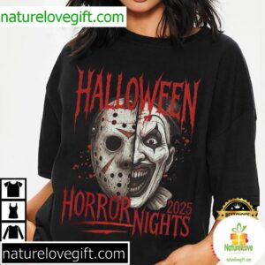 Halloween Horror Nights 2025 Horror Movie Spooky Killer T Shirt (2)