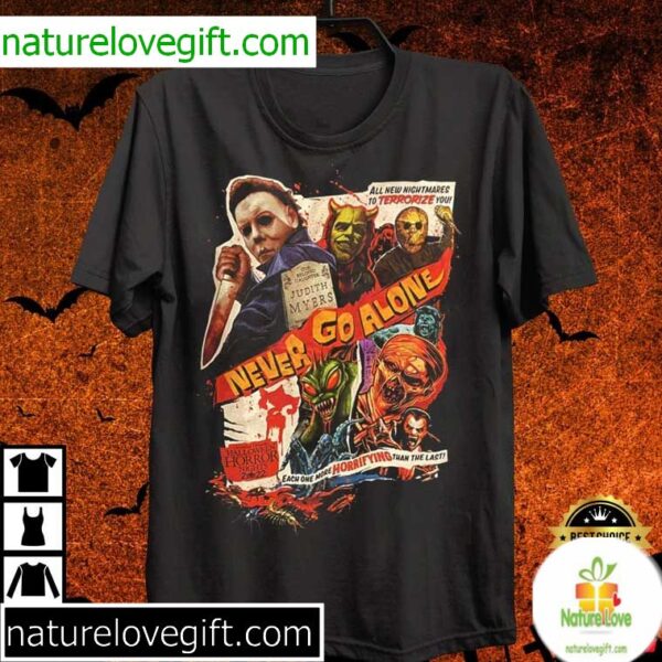 Michael Myers Halloween T-Shirt 2025 Never Go Alone Universal