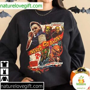 Halloween Universal 2022 Never Go Alone Michael Myers T Shirt 3