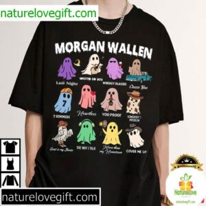 Halloween Morgan Wallen Ghost Music T Shirt (2)