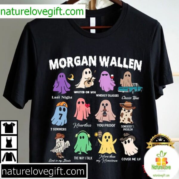 Morgan Wallen Ghost Halloween T-Shirt Music Tee