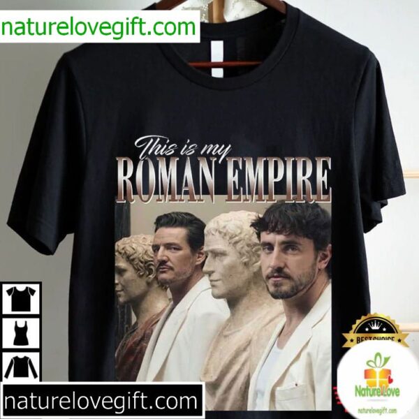 Paul Mescal Pedro Pascal Roman Empire Retro T-Shirt