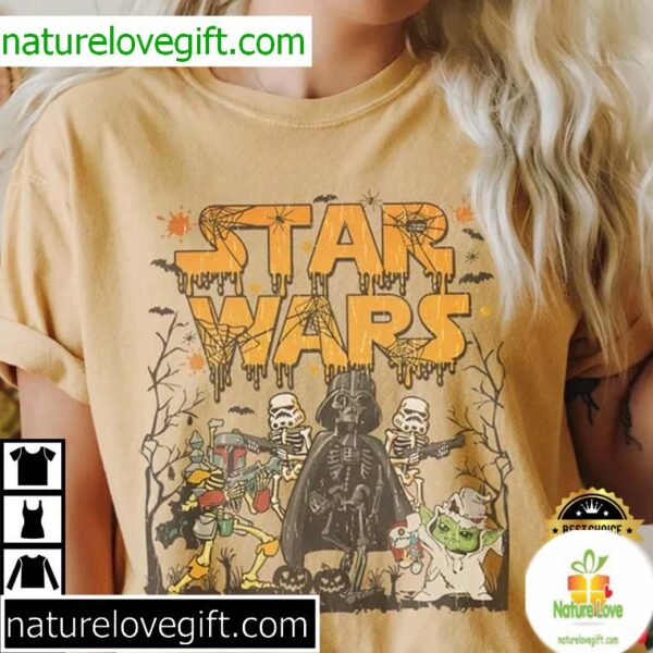 Star Wars Halloween T-Shirt Retro Comfort Colors Style
