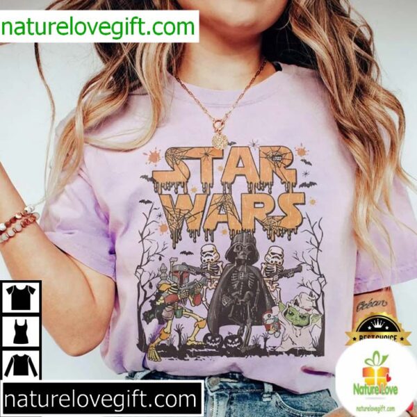 Star Wars Halloween T-Shirt Retro Comfort Colors Style