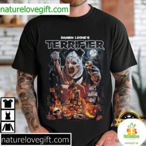 Terrifier Art the Clown Horror Movie Halloween T-Shirt Damien Leone