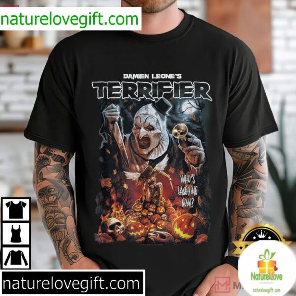 Terrifier Art the Clown Horror Movie Halloween T-Shirt Damien Leone