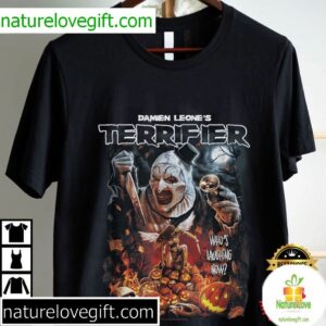 Damien Leone Terrifier Art Clown Halloween Horror Movie T Shirt (2)