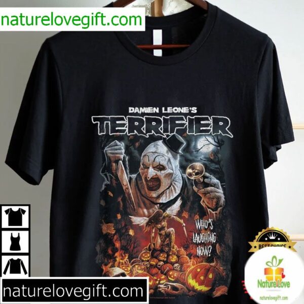 Terrifier Art the Clown Horror Movie Halloween T-Shirt Damien Leone