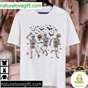 Fuck Trump Dancing Skeleton Halloween Spooky Secret Message T Shirt (1)