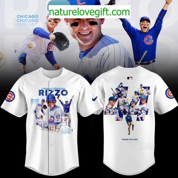 Anthony Rizzo Cubs Retirement Jersey Thank You Memories