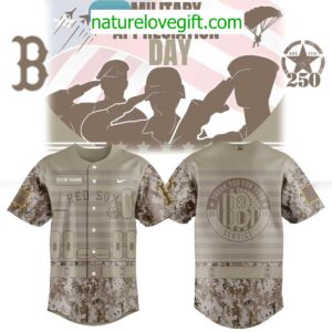 Boston Red Sox 2025 Military Appreciation Jersey 250th Anniversary