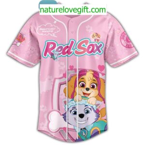 Boston Red Sox x Dog Day With Paw Patrol For Kid And Families 2025 Jersey