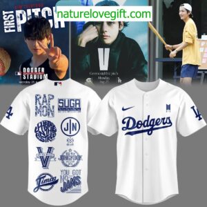 BTS Army Mix Los Angeles Dodgers 2025 Jersey