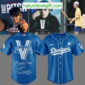 BTS Purple You Jersey Los Angeles Dodgers Collaboration
