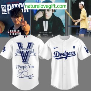 Los Angeles Dodgers x V BTS I Purple You Jersey