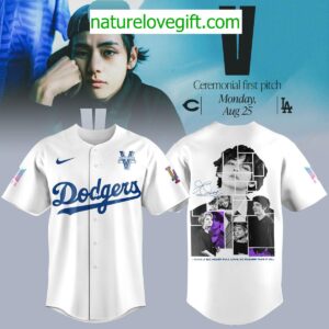 BTS x Los Angeles Dodgers 2025 Jersey MLB Collaboration