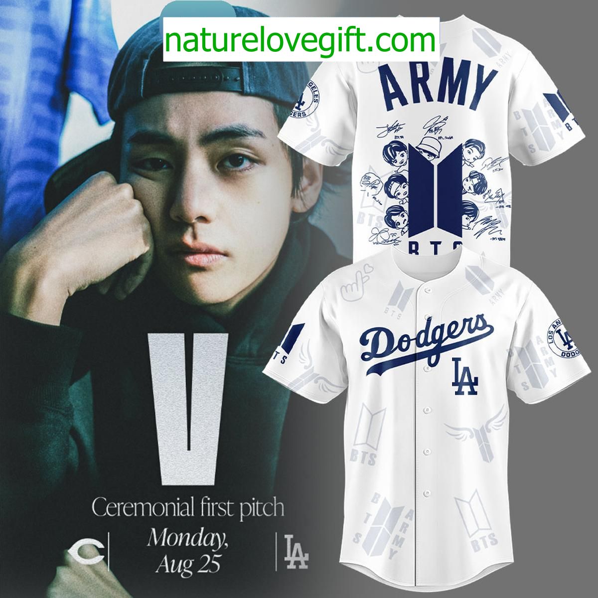 Dodgers BTS Army Jersey Los Angeles Baseball Fan Shirt Dodgers BTS Army Jersey Los Angeles Baseball Fan Shirt