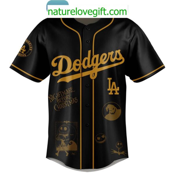Dodgers Jack Skellington Halloween Jersey Nightmare Before Christmas