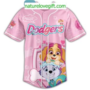 Los Angeles Dodgers x Dog Day With Paw Patrol For Kid And Families 2025 Jersey