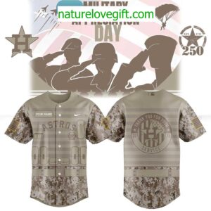 Houston Astros 2025 Military Appreciation Jersey 250th Anniversary