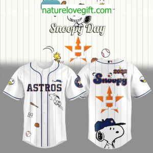 Houston Astros 2025 Snoopy Day Jersey MLB Baseball Shirt Houston Astros 2025 Snoopy Day Jersey MLB Baseball Shirt