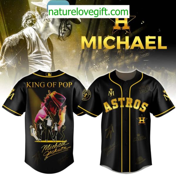 Houston Astros Michael Jackson King of Pop Baseball Jersey