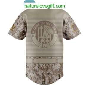 Los Angeles Dodgers Military Appreciation 250th Anniversary 2025 Jersey