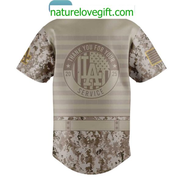 Los Angeles Dodgers 2025 Military Appreciation Jersey 250th Anniversary