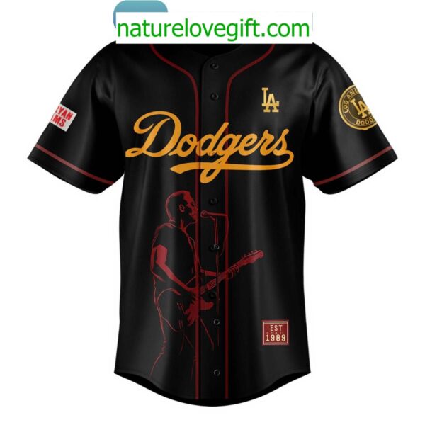 Los Angeles Dodgers Bryan Adams 2025 Tour Jersey Roll With Purchase