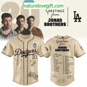 Los Angeles Dodgers Jonas Brothers Jersey Greetings From