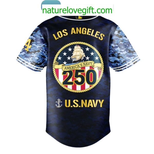 Los Angeles Dodgers Navy 250th Anniversary 2025 Birthday Jersey