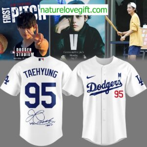 Los Angeles Dodgers x V Taehyung 95 Jersey