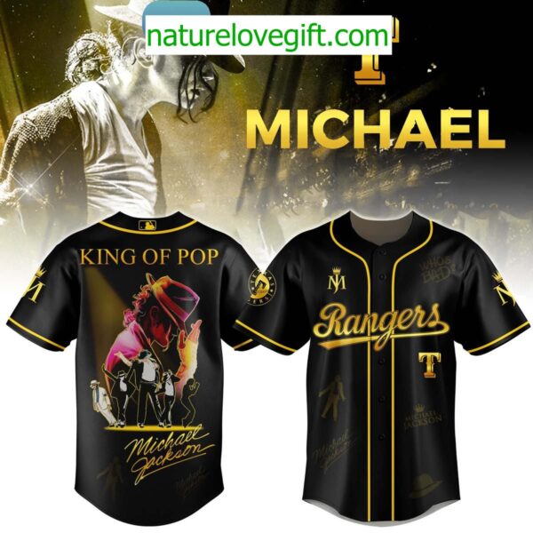 Michael Jackson King of Pop Texas Rangers Jersey