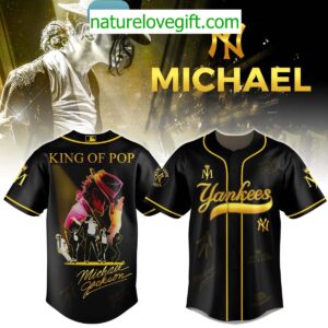 New York Yankees Michael Jackson King of Pop Baseball Jersey