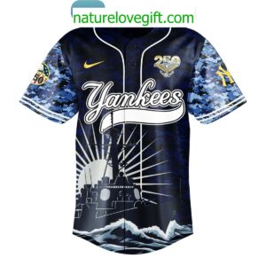 New York Yankees Celebration Happy Birthday US Navy 250 Years 2025 Jersey