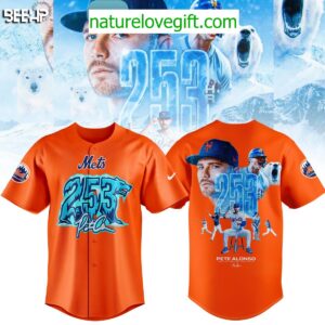 Pete Alonso New York Mets 253 Home Run Baseball Jersey