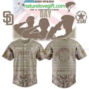 San Diego Padres 2025 Military Jersey 250th Anniversary