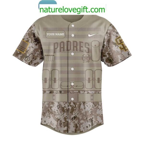 San Diego Padres 2025 Military Jersey 250th Anniversary