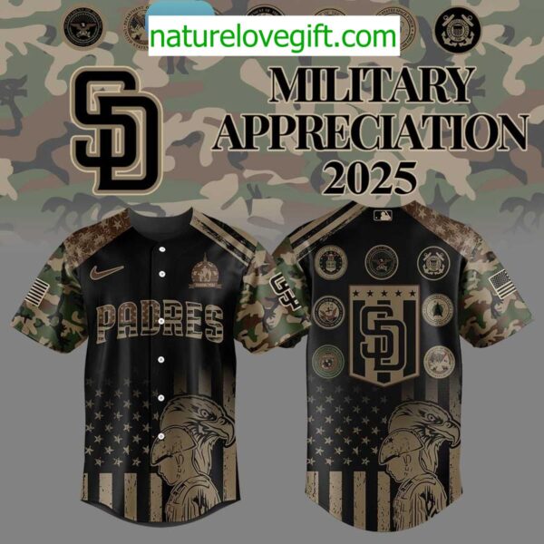 San Diego Padres Military Day Jersey Camo Baseball Uniform