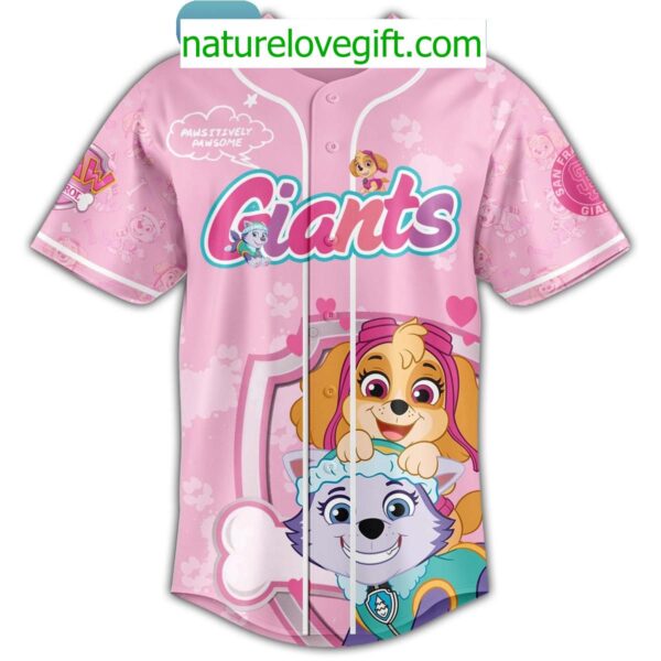 San Francisco Giants 2025 Paw Patrol Jersey for Kids and Families