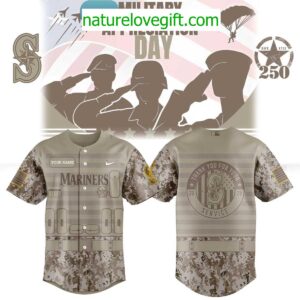 Seattle Mariners 2025 Military Appreciation Jersey 250th Anniversary